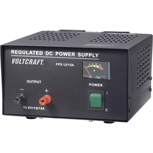 Labortápegység, fix feszültségű VOLTCRAFT FSP-11312 13.8 V/DC 12 A 165 W Kimenetek száma 1 x Kalibráció (ISO)