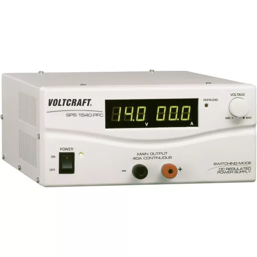 Labortápegység, szabályozható VOLTCRAFT SPS 1540 PFC 3 - 15 V/DC 4 - 40 A 600 W Remote Kimenetek száma 1 x Kalibrált ISO