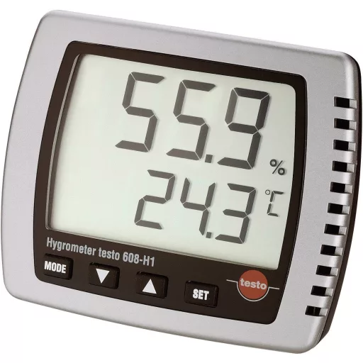 testo 608-H1 Légnedvesség mérő Kalibráció (ISO) 10 % rF 98 % rF Olvadáspont-/penészesedés jelző