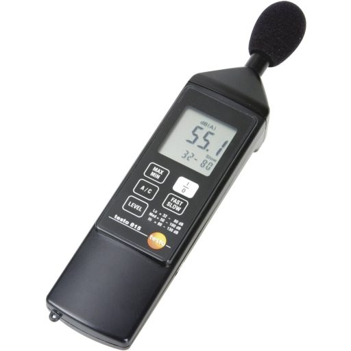 Testo 815 Kalibárlt decibel mérő, zajszintmérő 31.5 - 8 kHz 32 - 130 dB A/C ISO kalibrálással