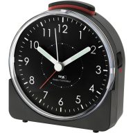  TFA Dostmann 60.1513.01 Rádiójel vezérlésű Ébresztőóra Fekete Fluoreszkáló Mutató