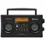 Sangean DPR-26 BT Koffer rádió DAB+, URH AUX, Bluetooth® Akkutöltő funkció Fekete