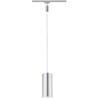   Nagyfeszültségű sínrendszer lámpa URail Fixen beépített LED-es 6 W LED Paulmann Barrel Króm (matt)