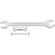   Hazet 450N-22X24 450N Kettős csavarkulcs Kulcsszélesség (metrikus) 22 - 24 mm