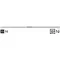 Hazet 958-28 Dugókulcs hosszabbító 3/8 coll Meghajtás (csavarhúzó) 1/2 (12,5 mm) 700 mm 1 db