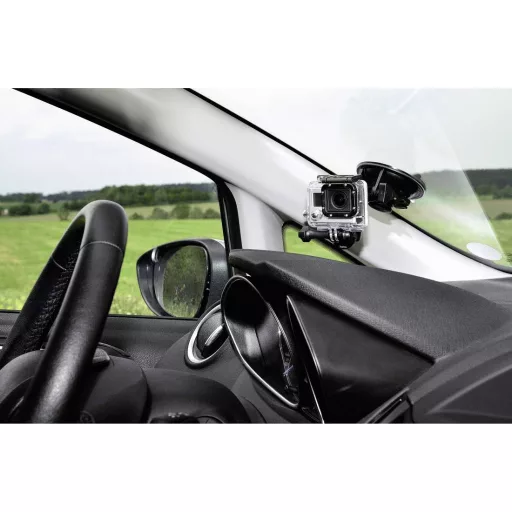 Tapadókorongos tartó Hama Zuigstatief met balhoofd 00004356 Alkalmas=GoPro, 1/4-os menet