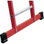 MUNK Günzburger Steigtechnik 35312 Műanyag Támasztólétra Állvánnyal Munkamagasság (max.): 4.7 m Piros, Ezüst 9.9 kg