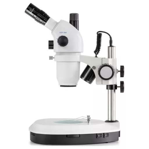 Kern OZP 558 OZP 558 Sztereo-zoom mikroszkóp Trinokulár 55 x Átvilágítás, Beeső fény