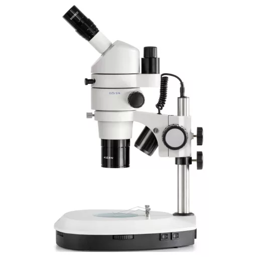 Kern OZS 574 OZS 574 Sztereo-zoom mikroszkóp Trinokulár 80 x Átvilágítás, Beeső fény