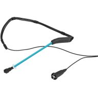   Monacor HSE-200WP/BL Headset Beszéd mikrofon Átviteli mód:Vezetékes