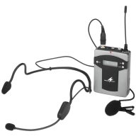   Monacor TXA-800HSE Headset Beszéd mikrofon Átviteli mód:Rádiójel vezérlésű, Vezeték nélküli Fém ház, Kapcsoló