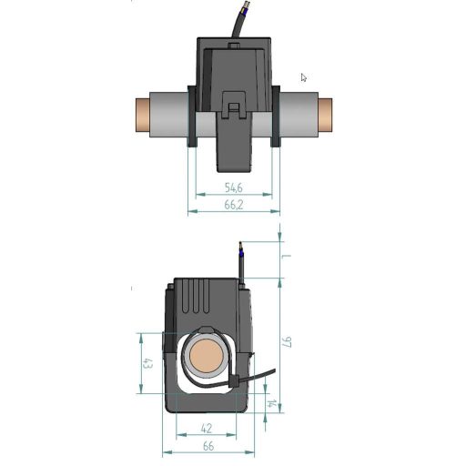 Gossen Metrawatt SC50-E 750/5A 0,5VA Kl.0,5 42 mm U542E Elsődleges áram 750 A Másodlagos áram 5 A 1 db