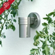   Brilliant Hanni G96229/82 Kültéri fali lámpa Energiatakarékos lámpa, LED GU10 3 W Nemesacél