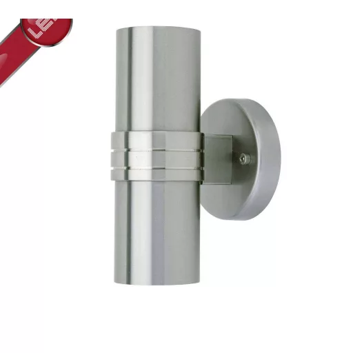 Brilliant Hanni G96230/82 Kültéri fali lámpa Energiatakarékos lámpa, LED GU10 6 W Nemesacél