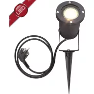   Kültéri LED-es fényszóró 3 W GU10, fekete, Brilliant Janko