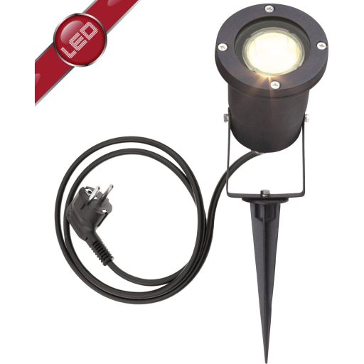 Kültéri LED-es fényszóró 3 W GU10, fekete, Brilliant Janko