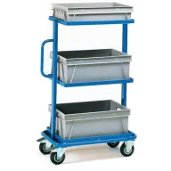   Fetra Hauptartikel 32902 Polcos kocsi Acél Porbevonatos Terhelés (max.): 200 kg Briliáns kék (RAL 5007)