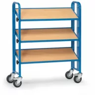   Fetra Hauptartikel 2881 Polcos kocsi Acél Porbevonatos Terhelés (max.): 250 kg Briliáns kék (RAL 5007)