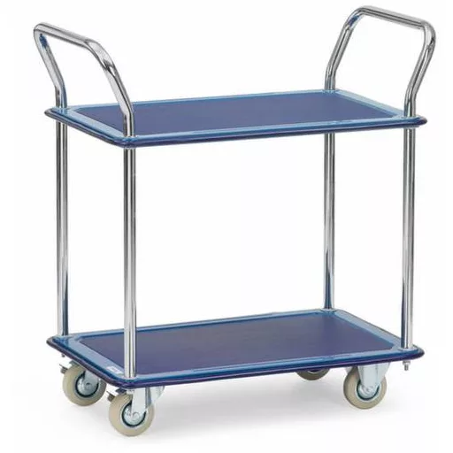 Fetra Hauptartikel 3112 Polcos kocsi Acél Porbevonatos Terhelés (max.): 120 kg Briliáns kék (RAL 5007)