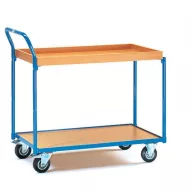   Fetra Hauptartikel 3742 Zsúrkocsi Acél Porbevonatos Terhelés (max.): 250 kg Briliáns kék (RAL 5007)