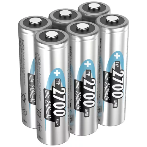 Ceruza akku AA, NiMH, 1,2V 2700 mAh, 6 db, Ansmann maxE LR06, AA, LR6, AAB4E, AM3, 815, E91, LR6N
