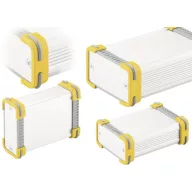   Fischer Elektronik FR 55 25 100 ME 10035341 Profil doboz 114 x 63.6 x 33 Alumínium Natúr, Sárga 1 db