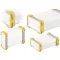 Fischer Elektronik FR 55 25 100 ME 10035341 Profil doboz 114 x 63.6 x 33 Alumínium Natúr, Sárga 1 db