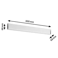   Paulmann Nembus 70464 LED-es fürdőszobai fali lámpa 9 W Melegfehér Króm