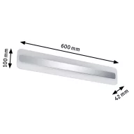   Paulmann Lukida 70463 LED-es fürdőszobai fali lámpa 9 W Melegfehér Króm