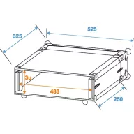 Roadinger CO DD 19 collos rack 3 ME Fa Fogantyúval
