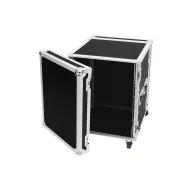   Roadinger PR-2 19 collos rack 14 ME Fa Fogantyúval, Görgőkkel