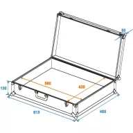 Roadinger UK-Case FOAM Tok (H x Sz x Ma) 465 x 615 x 190 mm