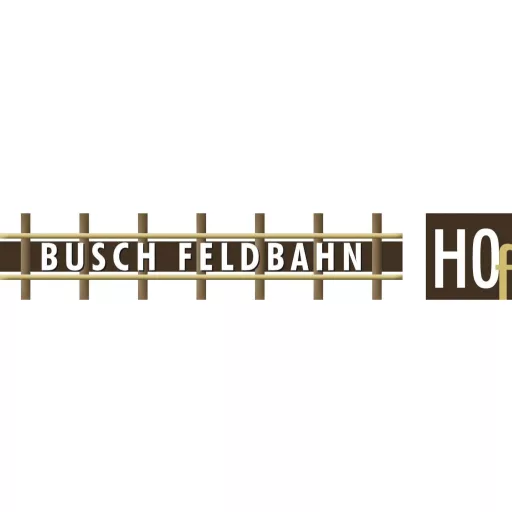 Busch Feldbahn 12211 H0f Két kocsi rönkkel
