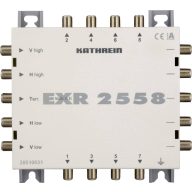   Kathrein EXR 2558 SAT multikapcsoló kaszkád Bemenetek (multikapcsoló): 5 (4 SAT/1 terresztikus) Résztvevők száma: 8