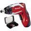Einhell TE-SD 3,6 Li Kit 4513495 Akkus csavarozó, Akkus csavarozó hajlítható markolattal 3.6 V 1500 mAh Lítiumion Tartozékokkal