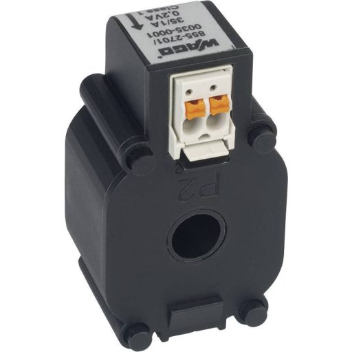 WAGO 855-2701/035-001 51291551 Feltűzhető áramátalakító Elsődleges áram 35 A Másodlagos áram 1 A Vezeték átvezetési átmérő:7.5 mm 1 db