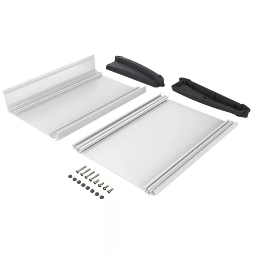 Bopla ALU-TOPLINE ATPH 1850-250 Pultos műszerdobozok (H x Sz x Ma) 250 x 181 x 53 mm Alumínium, ABS Grafitszürke (RAL 7024), Natúr 1 db