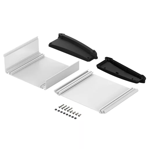 Bopla ALU-TOPLINE ATPH 1865-150 Pultos műszerdobozok (H x Sz x Ma) 150 x 181 x 68 mm Alumínium, ABS Grafitszürke (RAL 7024), Natúr 1 db