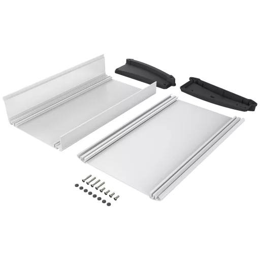 Bopla ALU-TOPLINE ATPH 1865-300 Pultos műszerdobozok (H x Sz x Ma) 300 x 181 x 68 mm Alumínium, ABS Grafitszürke (RAL 7024), Natúr 1 db