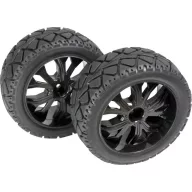   Absima 1:10 Buggy Komplett kerék Tarmac forward 5 küllős Fekete 1 pár