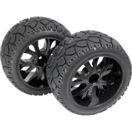   Absima 1:10 Buggy Komplett kerék Tarmac forward 5 küllős Fekete 1 pár