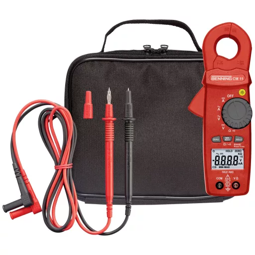 Benning CM 11 Lakatfogó, Kézi multiméter Kalibráció (ISO) digitális CAT IV 300 V Kijelző (digitek): 6000