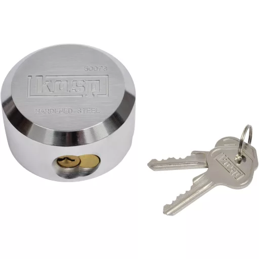 Kasp K50073LD Lakat 73 mm Ezüst Kulcsos zár