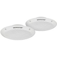   Monacor SPE-15F/WS 4.33 coll 11 cm Szélessávú hangszóró 15 W 4 Ω Fehér Vízálló polipropilén membrán, UV álló
