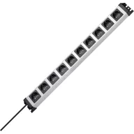   Hálózati elosztó 10 részes, szürke/fekete, Kopp 227120011