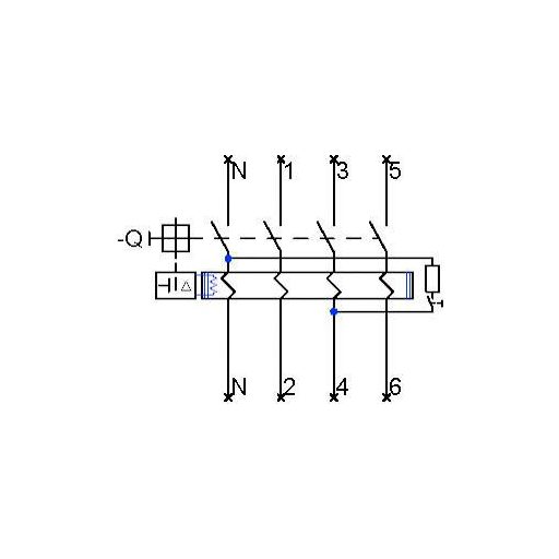Siemens 5SV33466KL Siemens Dig.Industr. FI védőkapcsoló A 4 pólusú 63 A 0.03 A 400 V
