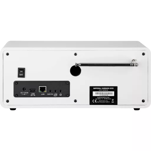 Imperial Dabman i200 Asztali internetrádió DAB+, URH, Internet AUX, USB, Internetrádió Fehér