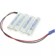   Panasonic eneloop Reihe F1x4 Graupner Akkucsomag Cellaszám: 4 Elem- és akkuméret: Ceruza (AA) Kábel, Dugó NiMH 4.8 V 1900 mAh