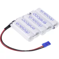   Panasonic eneloop Reihe F1x5 Graupner Akkucsomag Cellaszám: 5 Elem- és akkuméret: Ceruza (AA) Kábel, Dugó NiMH 6 V 1900 mAh
