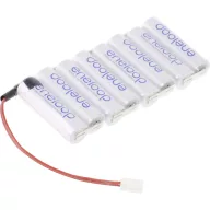   Panasonic eneloop Reihe F1x8 Futaba Akkucsomag Cellaszám: 8 Elem- és akkuméret: Ceruza (AA) Kábel, Dugó NiMH 9.6 V 1900 mAh